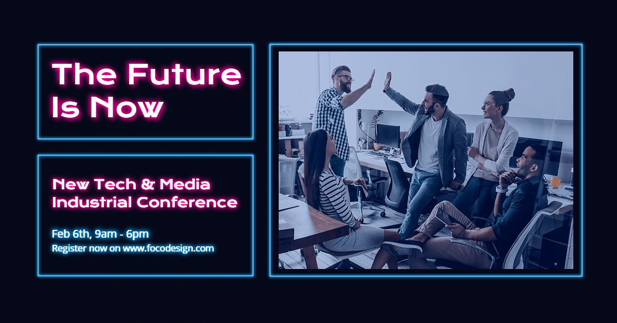 New Tech and Media Industrial Conference Ecommerce Banner预览效果