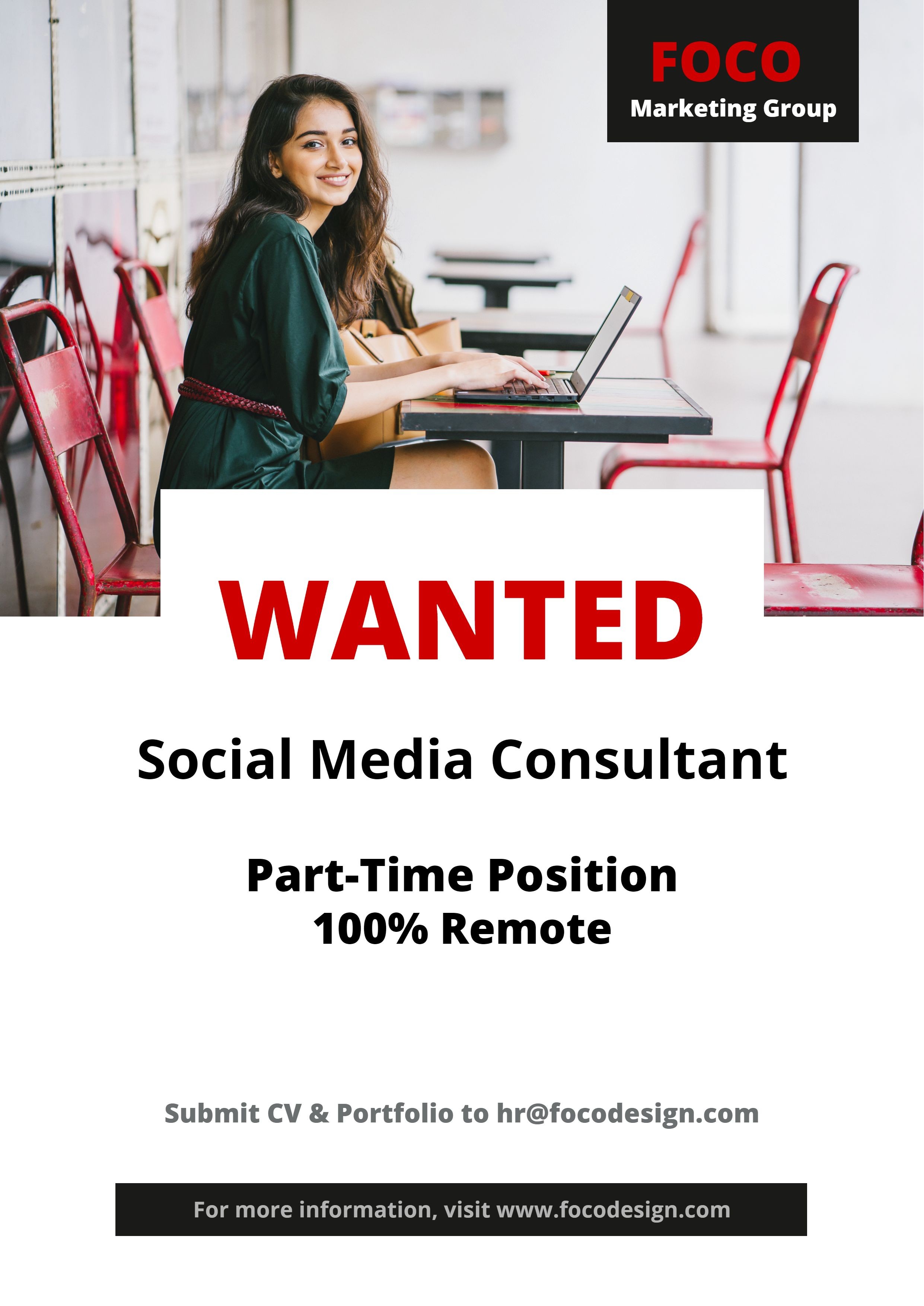 Simple Literary Cousulting Industry Recruitment  Advertisement linkedIn Post