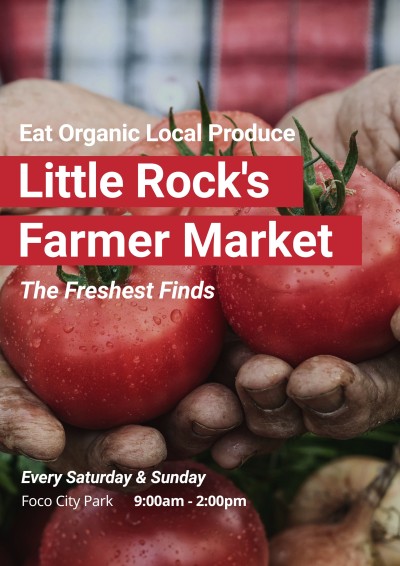 Commercial Farmers' Market Open Propagating Poster