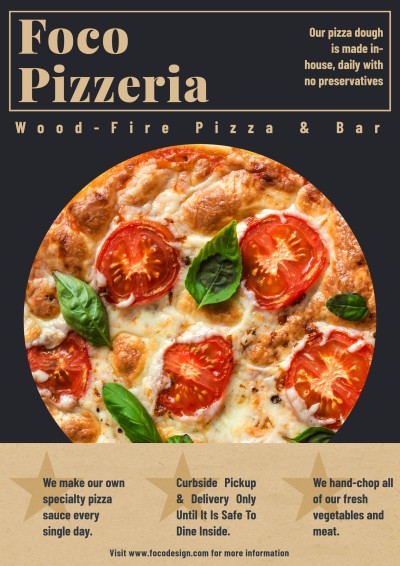Retro Rectangle ElementItalian Restaurant Valentine's Day Promotion Flyer