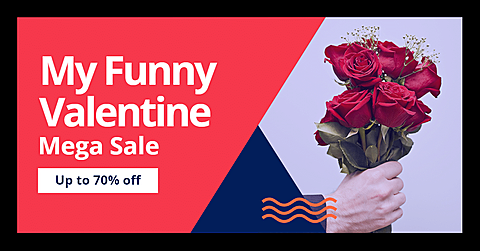 Valentine’s Day Festival Promotion Fashion Simple Style Poster Ecommerce Banner
