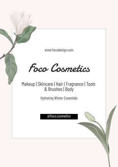 Minimalist Style Cosmetics Shop Promotion Flyer