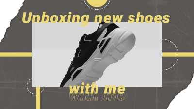 Simple Fashion New Sport Shoes Display YouTube Thumbnail