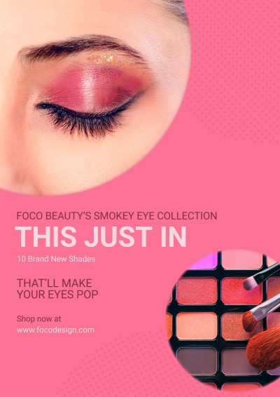 Commercial Eyeshadow Collection New Arrival Promotion Poster