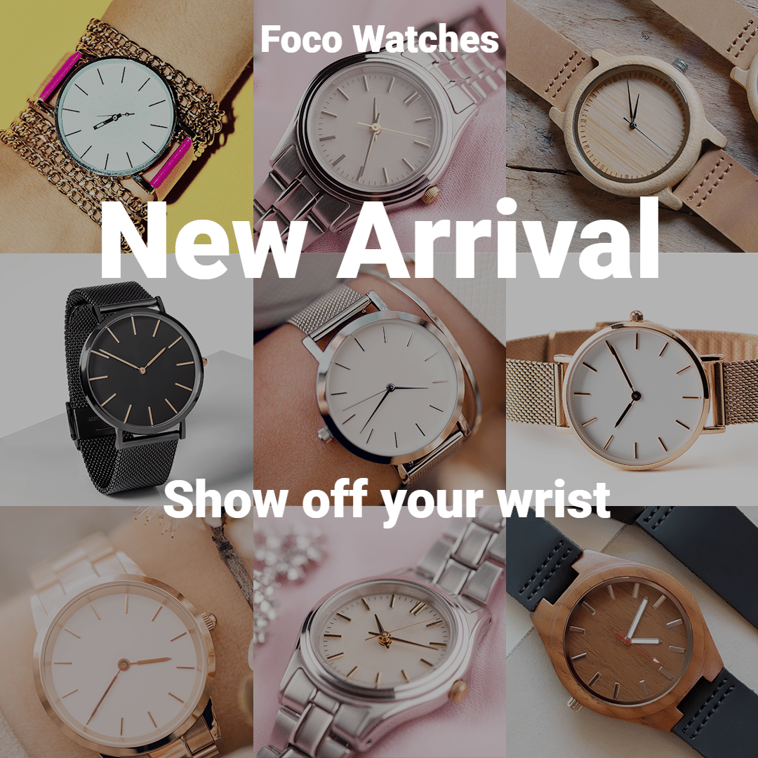 Watch New Arrival Ecommerce Product Image预览效果