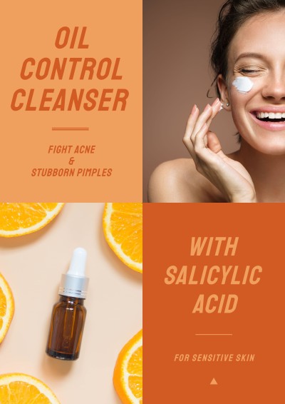 Facial Oil Control Skincare Cleanser Poster