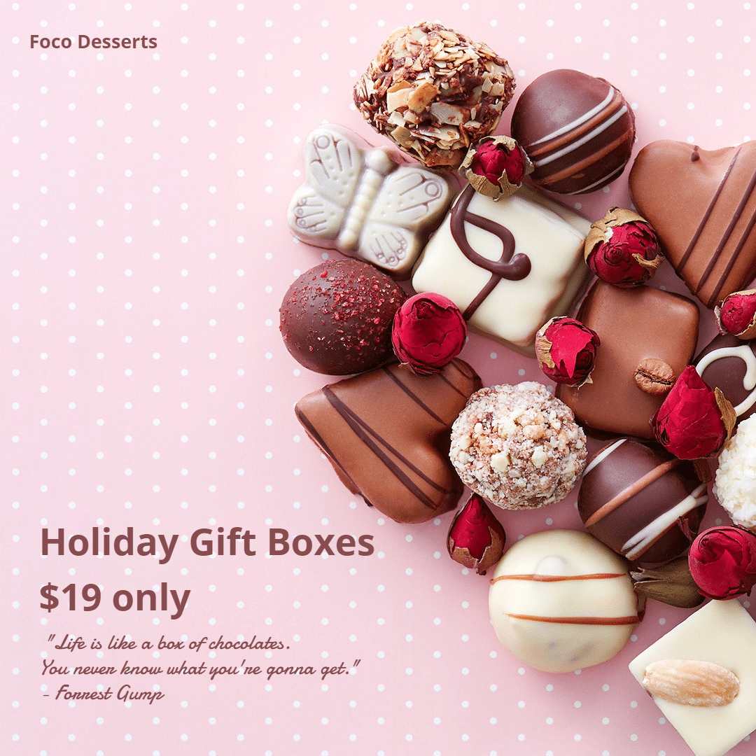 New Year Chocolates Gift Boxes Promotion Ecommerce Product Image预览效果