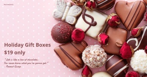 New Year Chocolates Gift Boxes Promotion Ecommerce Banner