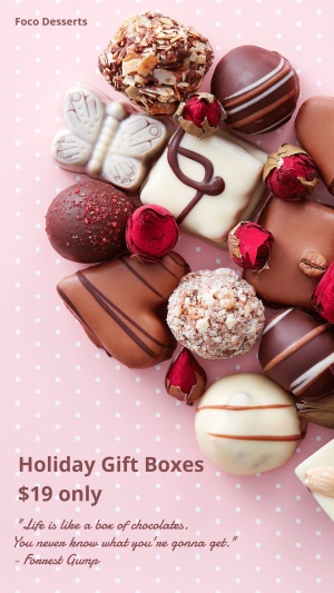 New Year Chocolates Gift Boxes Promotion Ecommerce Story