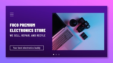 Fashion Electronics Store Promotion Ecommerce Banner