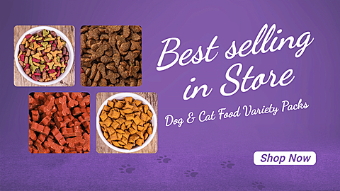 Simple Pet Food Store Promotion Ecommerce Banner