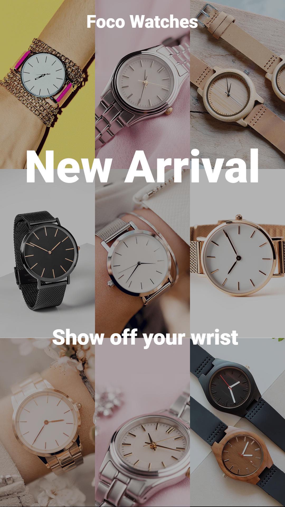 New Arrival Watch Promotion Template Poster Ecommerce Story预览效果