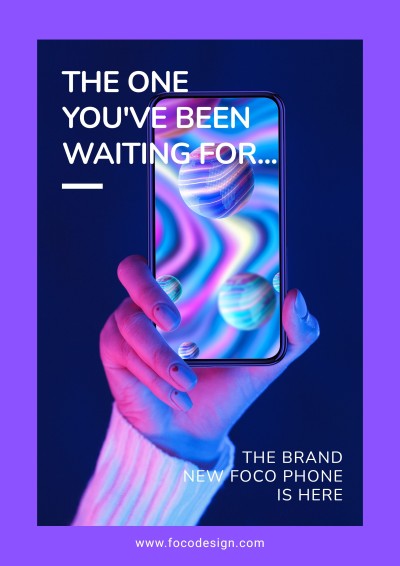 Fashion Style Brand New Phone Propaganda Poster