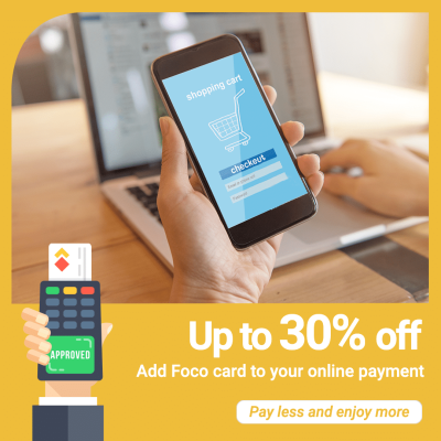 Simple Fashio Credit Card Using Discount Instagram Post