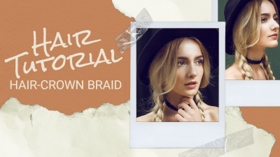 Fashion Hair Tutorial Display YouTube Thumbnail