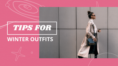 Fashion Woman Winter Outfit Tips Display YouTube Thumbnail