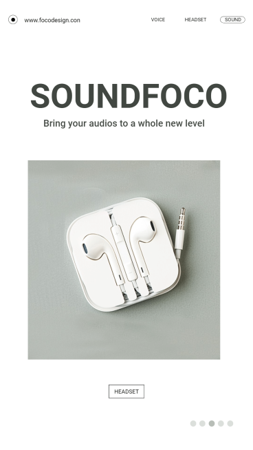 Simple Headphone New Arrival Ecommerce Story预览效果