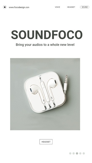 Simple Headphone New Arrival Ecommerce Story