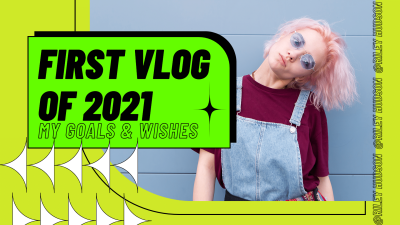 Fashion New Year Vlog Display YouTube Thumbnail