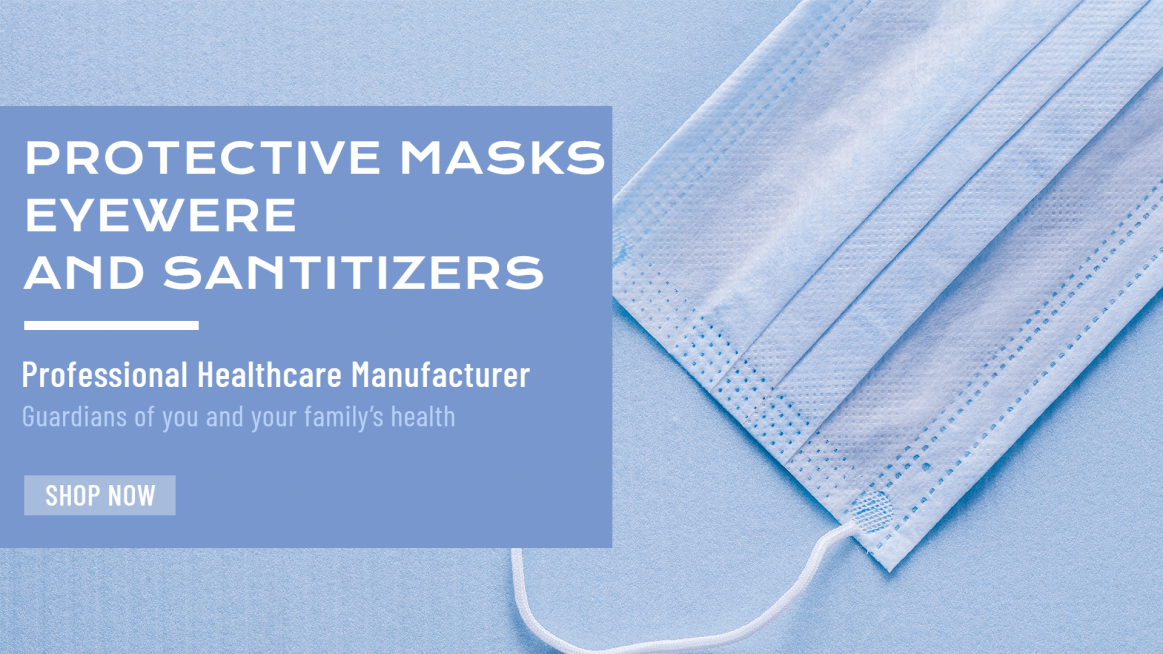 Protective Mask Promotion Fashion Simple Style Poster Ecommerce Banner预览效果