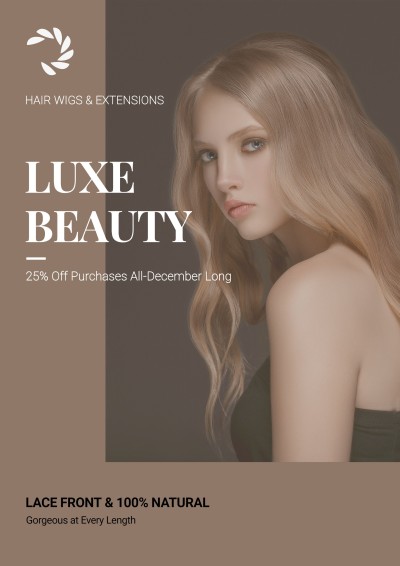 Beauty Salon Simple Fashion Style Poster