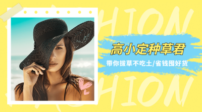时尚潮流图框作者介绍作者名片横版海报