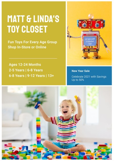 Toy Closet Products Promotion Flyer