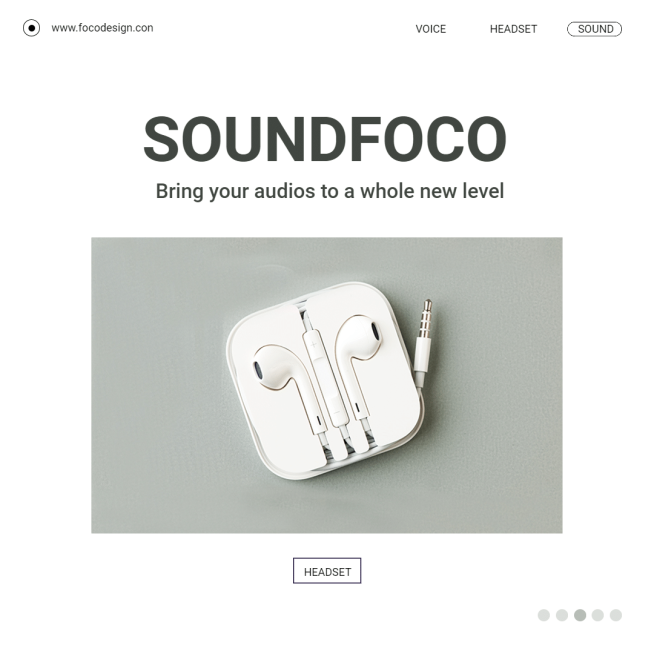 Simple Headphone New Arrival Ecommerce Product Image预览效果