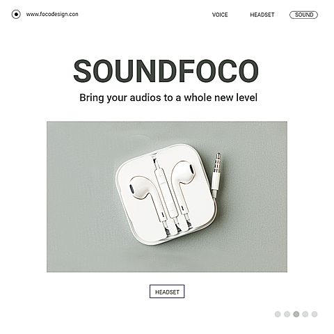 Simple Headphone New Arrival Ecommerce Product Image