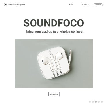 Simple Headphone New Arrival Ecommerce Product Image