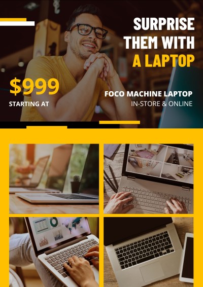 Electronic Products Machine Laptop New Arrival Propaganda Poster