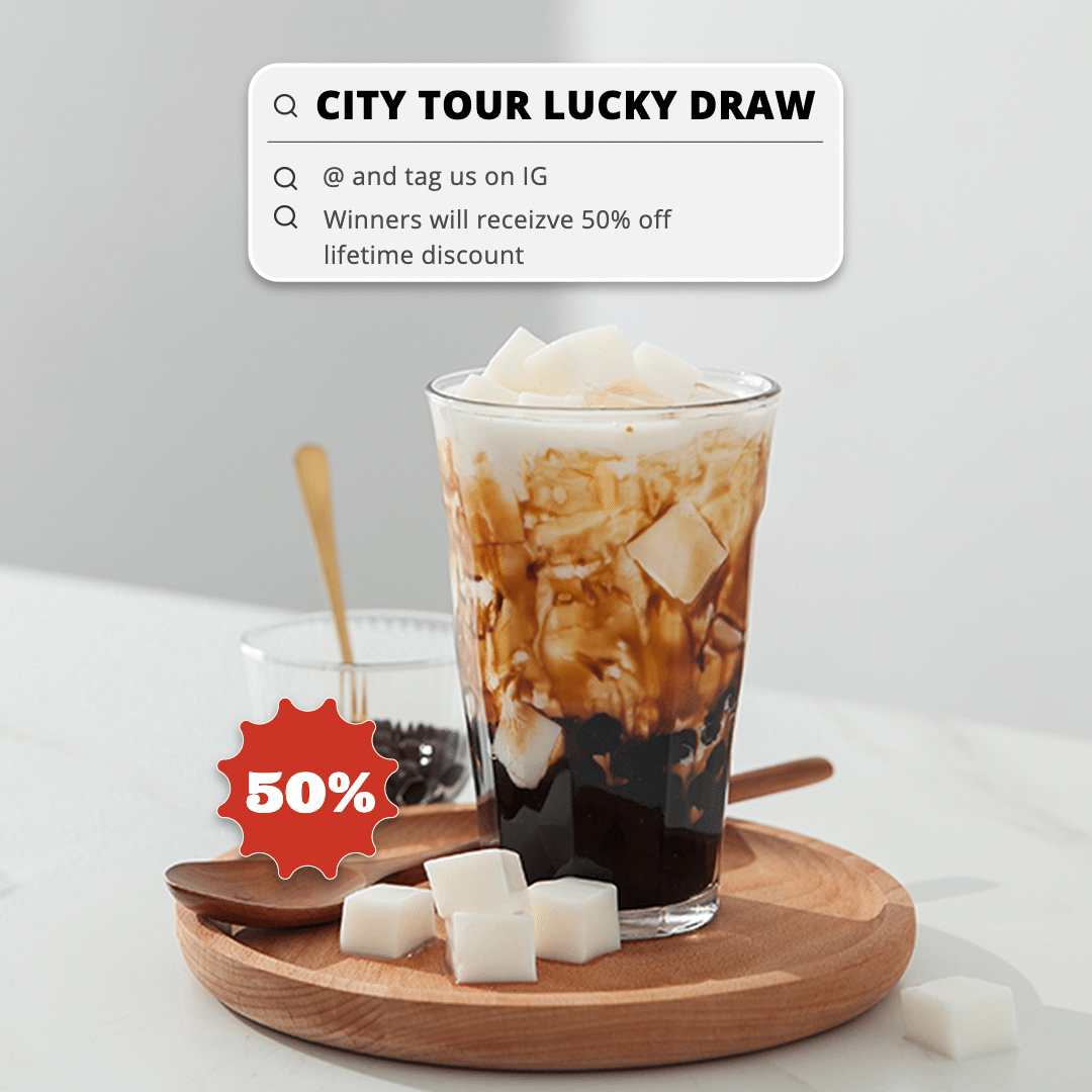 Simple Milk Tea Shop Discount Socail Media Interaction Promotion Ecommerce Product Image