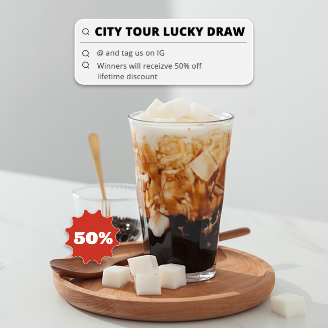 Simple Milk Tea Shop Discount Socail Media Interaction Promotion Ecommerce Product Image预览效果