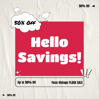 Creative Clothing Vintage Flash Sale Ecommerce Product Image