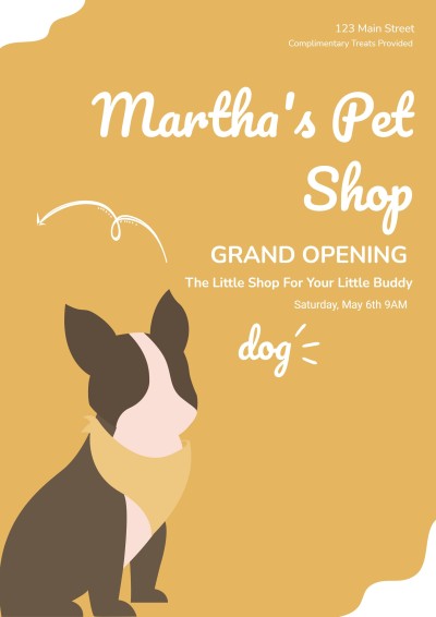 Commmercial New Pet Shop Propagating Poster