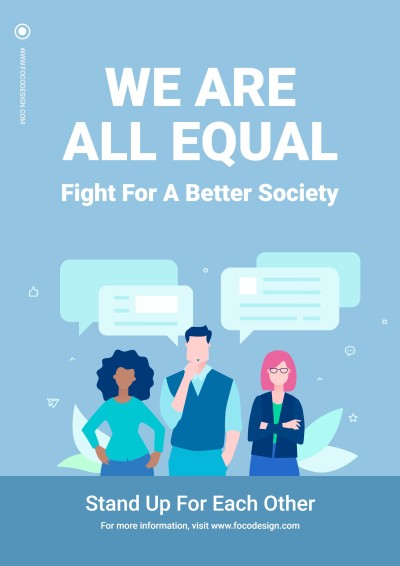 Gender Equality Public Propaganda Poster