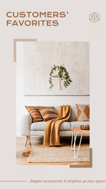 Interior Space Accessories Ecommerce Story预览效果