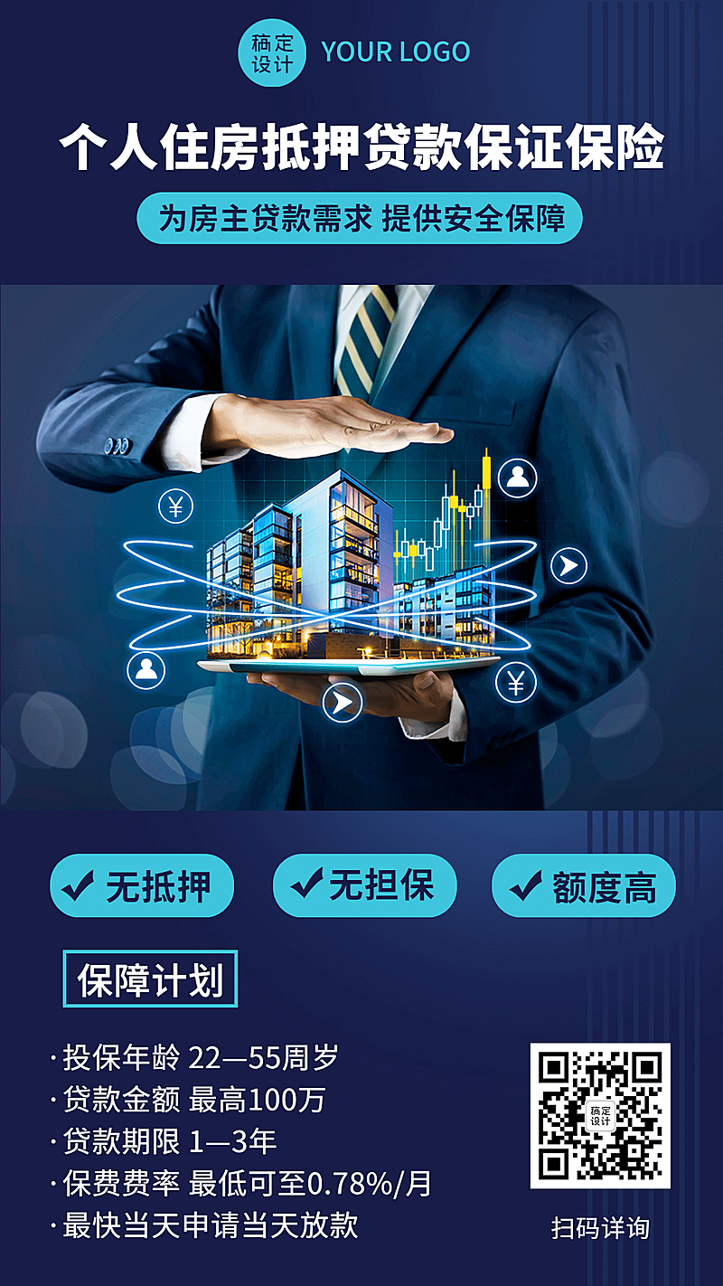 财产保险保证险介绍手机海报