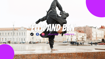 Simple Fashion Dancer Personal Display YouTube Cover