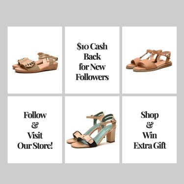 Literary Style Sandals Promotion Ecommerce Product Image