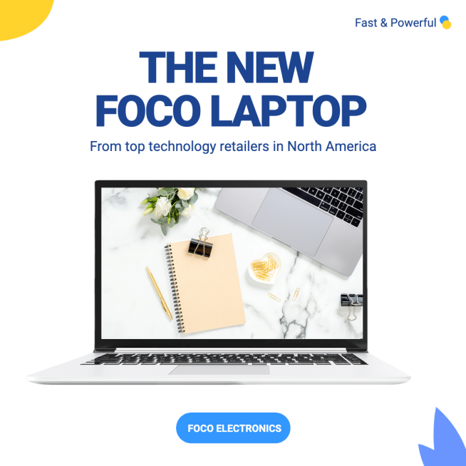 New Laptop from Top Technology Retailers Promotion Ecommerce Product Image预览效果