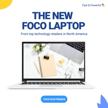 New Laptop from Top Technology Retailers Promotion Ecommerce Product Image