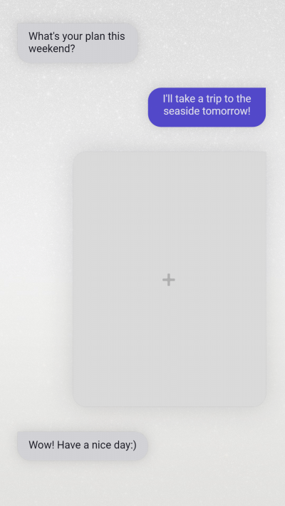 Simulated Blank Picture Cell Phone Text Page Instagram Post Image