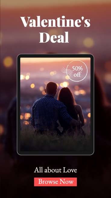Literary E-Book Valentine's Deal Ecommerce Story预览效果