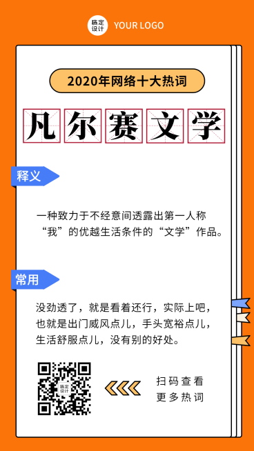 2020热词凡尔赛热梗回顾手机海报预览效果