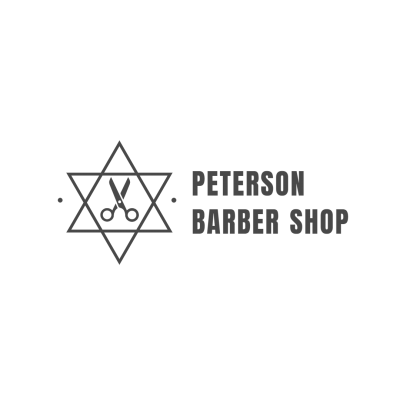 Simple Fashion Style Barber Shop Logo Image