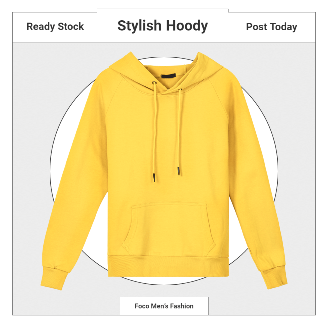 Simple Men's Sweater Display Ecommerce Product Image预览效果