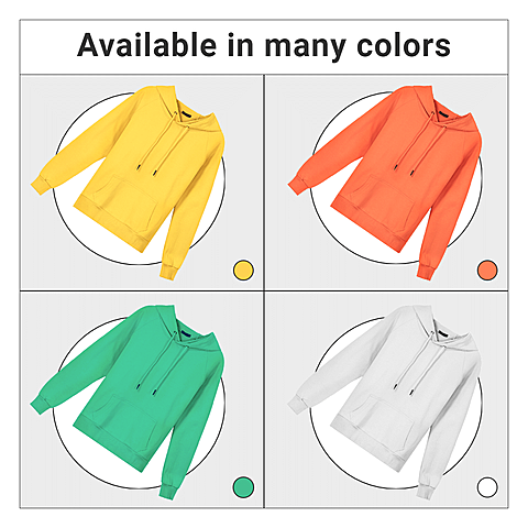 Available In Many Colors Clothing Promotion Template Simple Style Poster Ecommerce Product