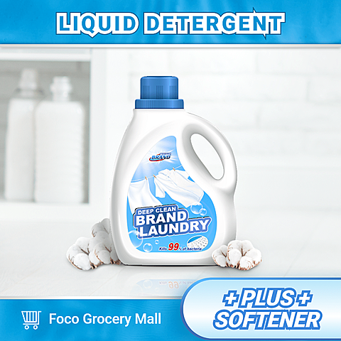 Blue Rectangle Element Simple Washing Liquid Promotion Ecommerce Product Image