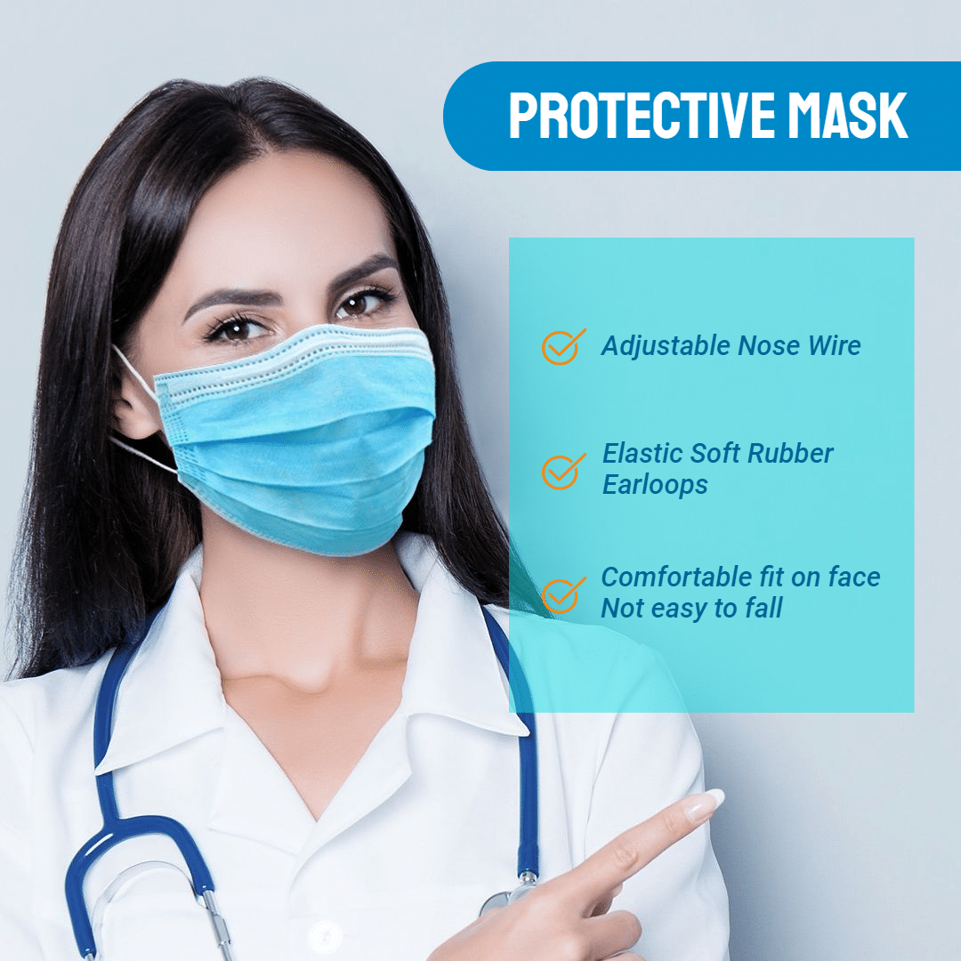 Protective Mask Ecommerce Product Image预览效果